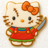 Hello Kitty Halloween Chucky Cookie Cutter