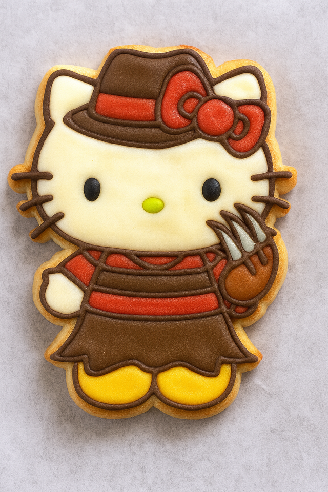 Hello Kitty – Freddy Krueger Inspired Halloween Cookie Cutter