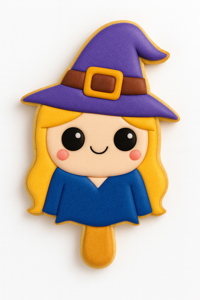 Halloween Popsicle Cookies – Frankenstein, Witch, Vampire & Mummy