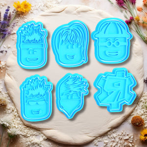 Roblox Cookie Cutter Set (6 Cutters + 6 Stamps)